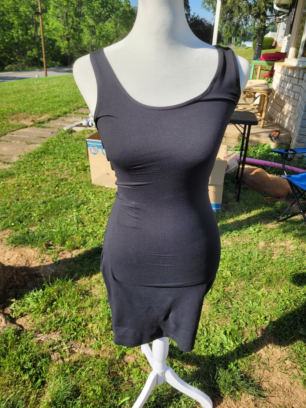Assets Red Hot Label by Spanx Black Tank Top Shapewear Size Medium
